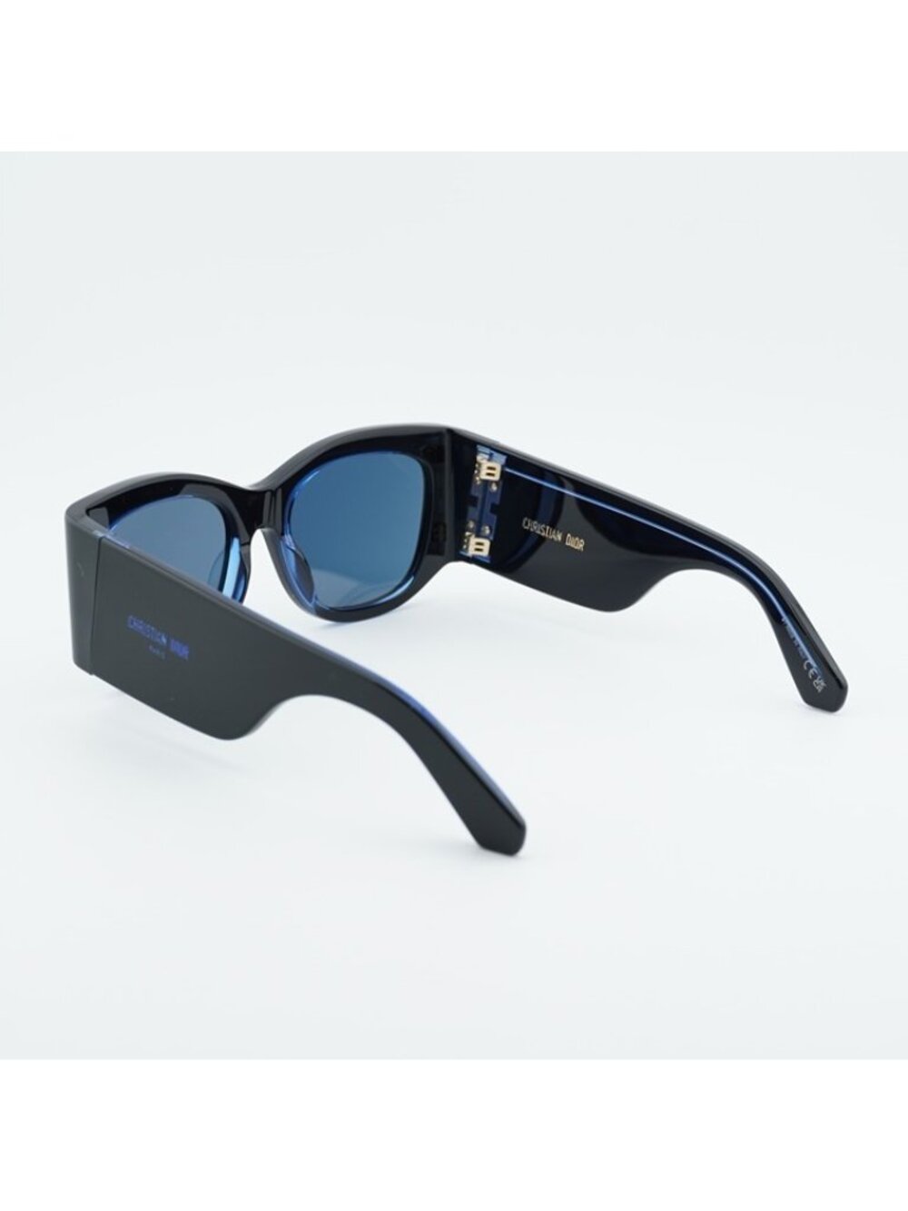 Dior DIORNUIT S1I 17B0 Sunglasses Black Square Frame, Blue Lenses - Picture 6 of 12